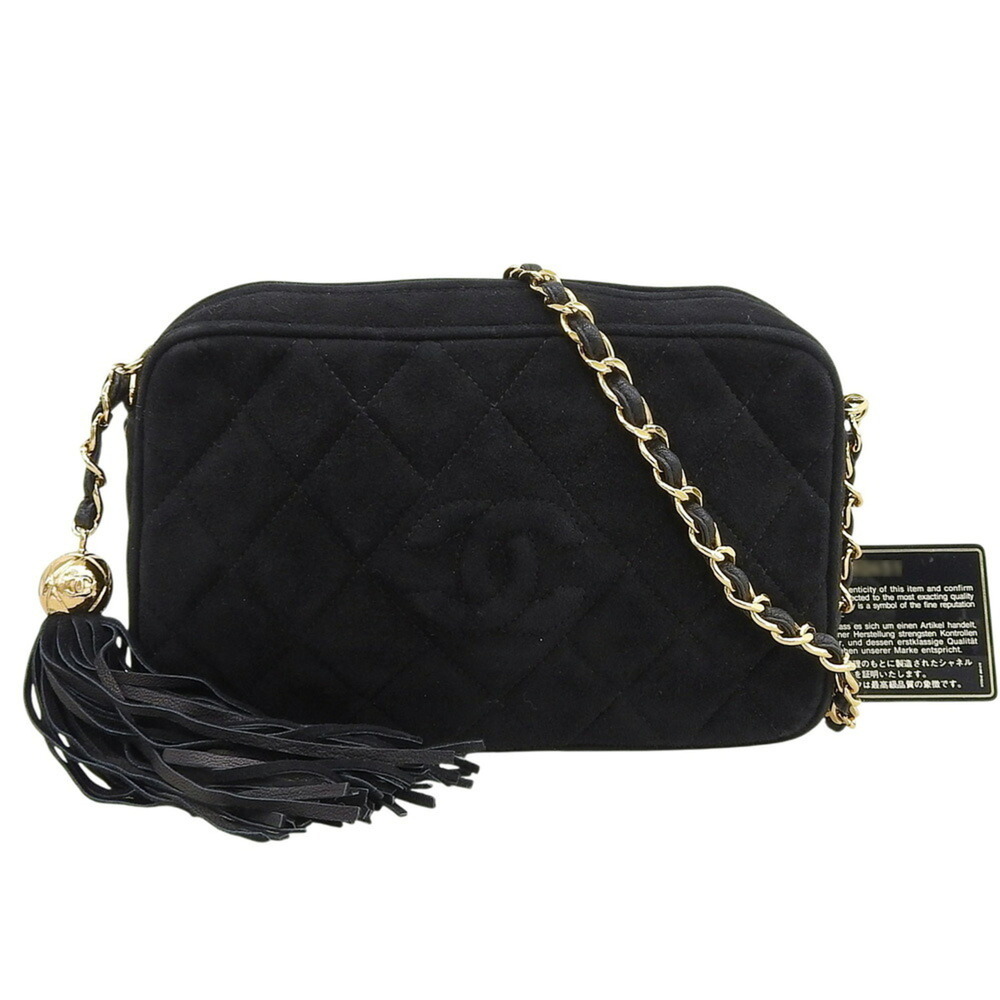 CHANEL Black Logo Shoulder Bag